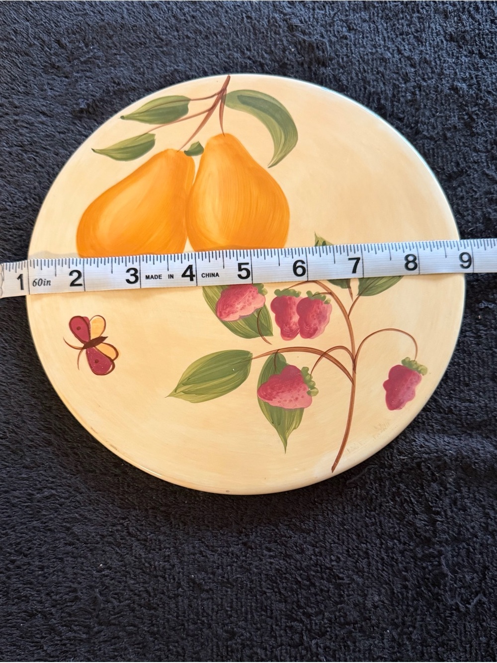 (Hot Plate) Pier 1 Cream and Black Provenance Earthenware Sticker
